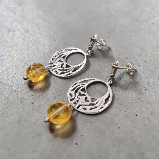 Aros Plata 950 y Citrinos