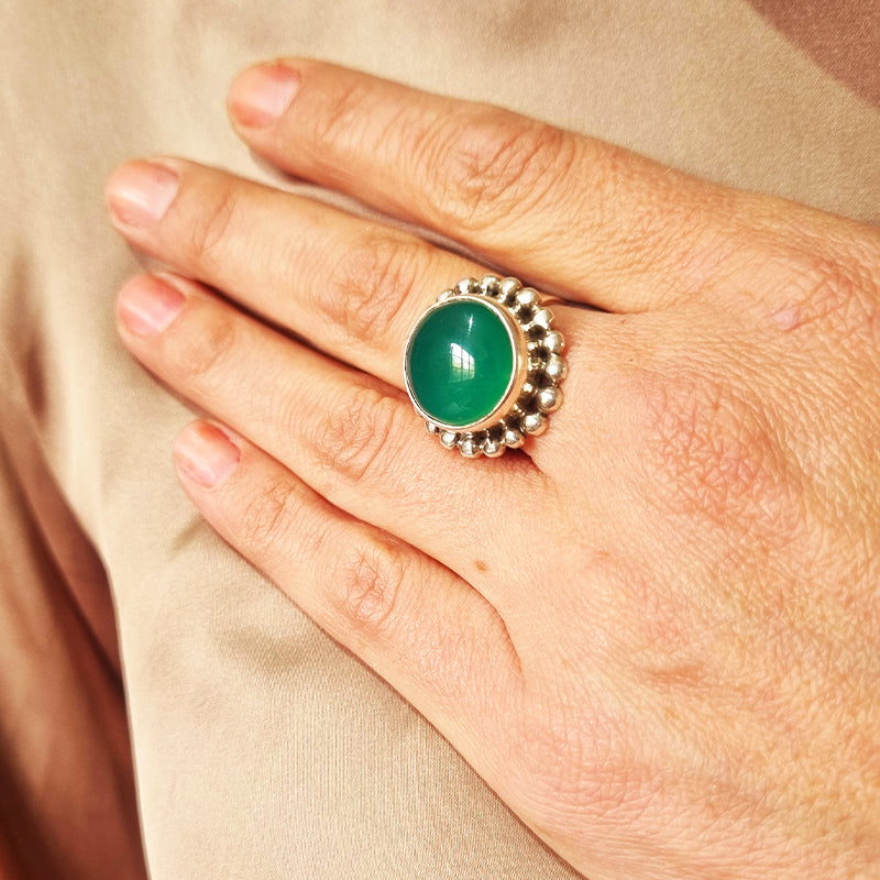 Anillo Ónix verde Max