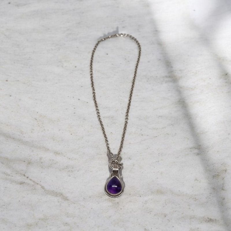 Colgante de Amatista y Plata 950