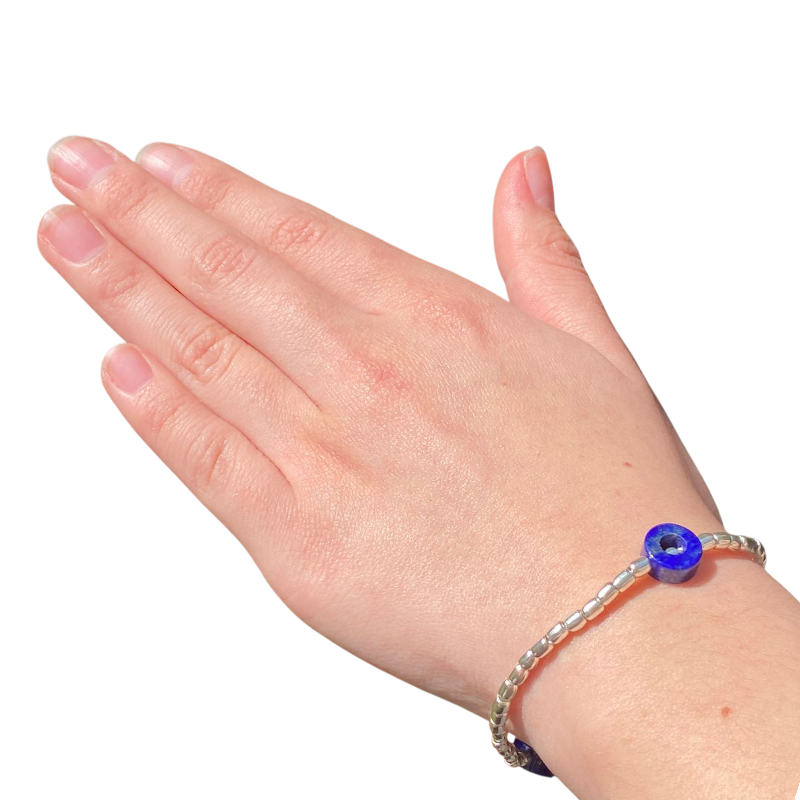 Pulsera Lapislazuli donuts