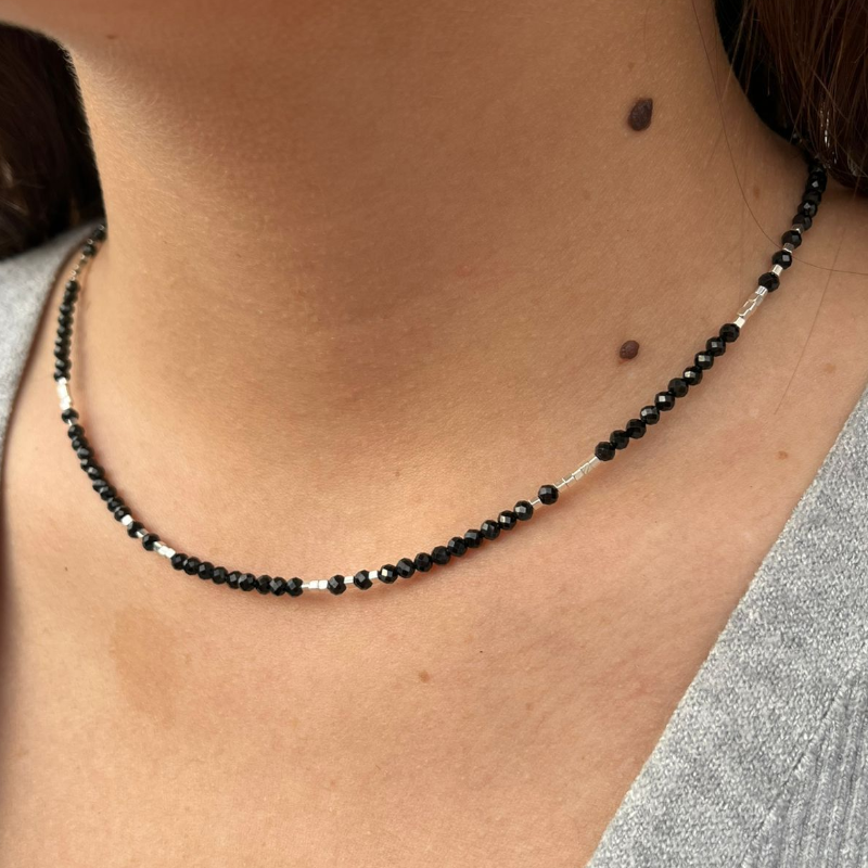 Collar Onix facetado