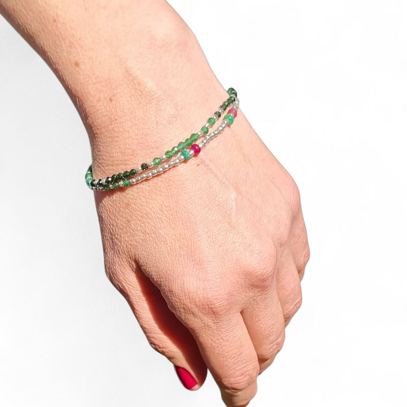 Pulsera doble Piedras