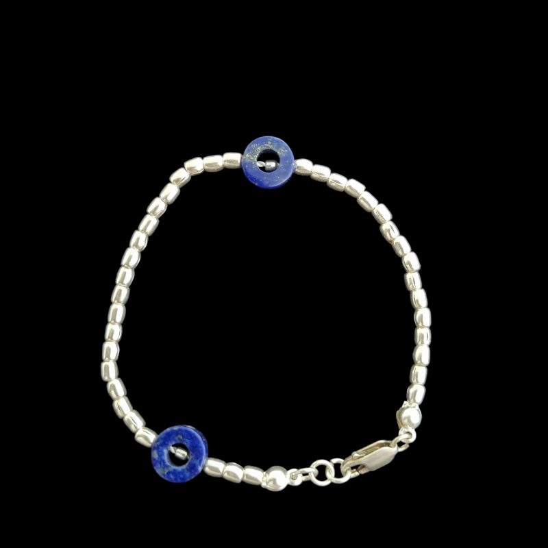 Pulsera Lapislazuli donuts