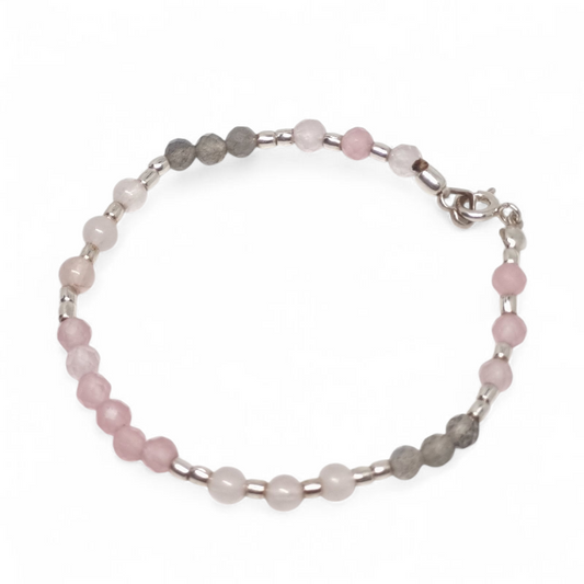 Pulsera Labradorita Cuarzo R