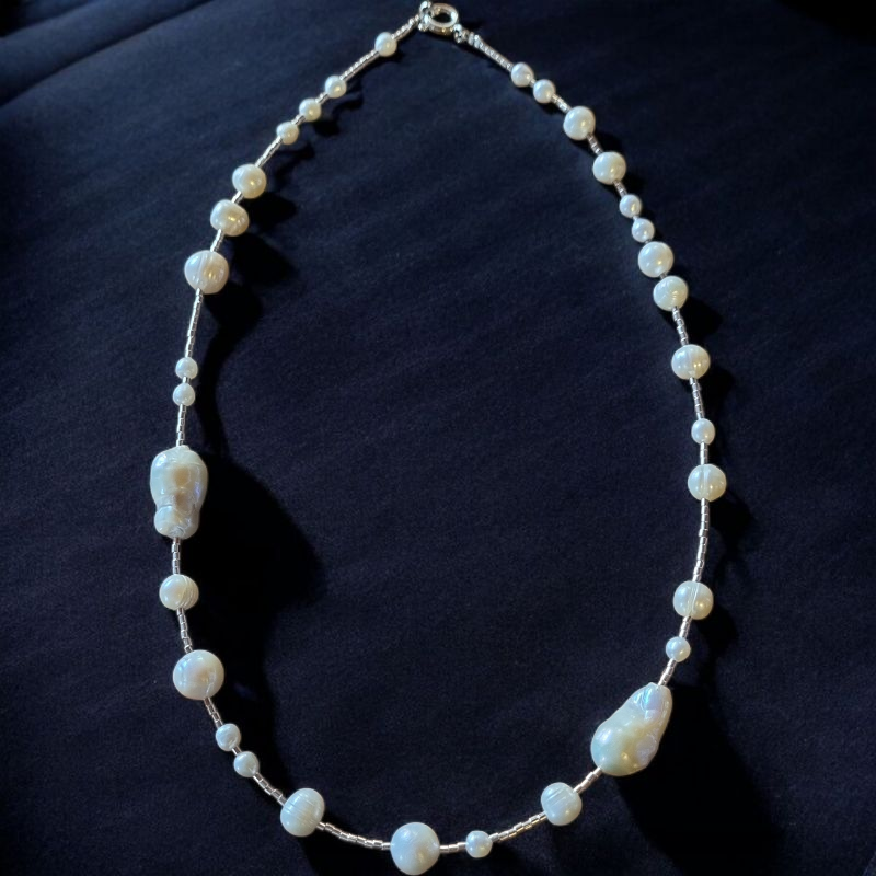 Collar de Perlas irregulares