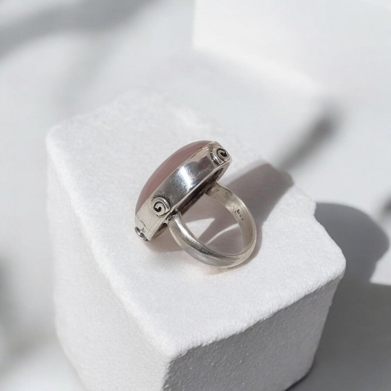 Anillo Cuarzo Rosa