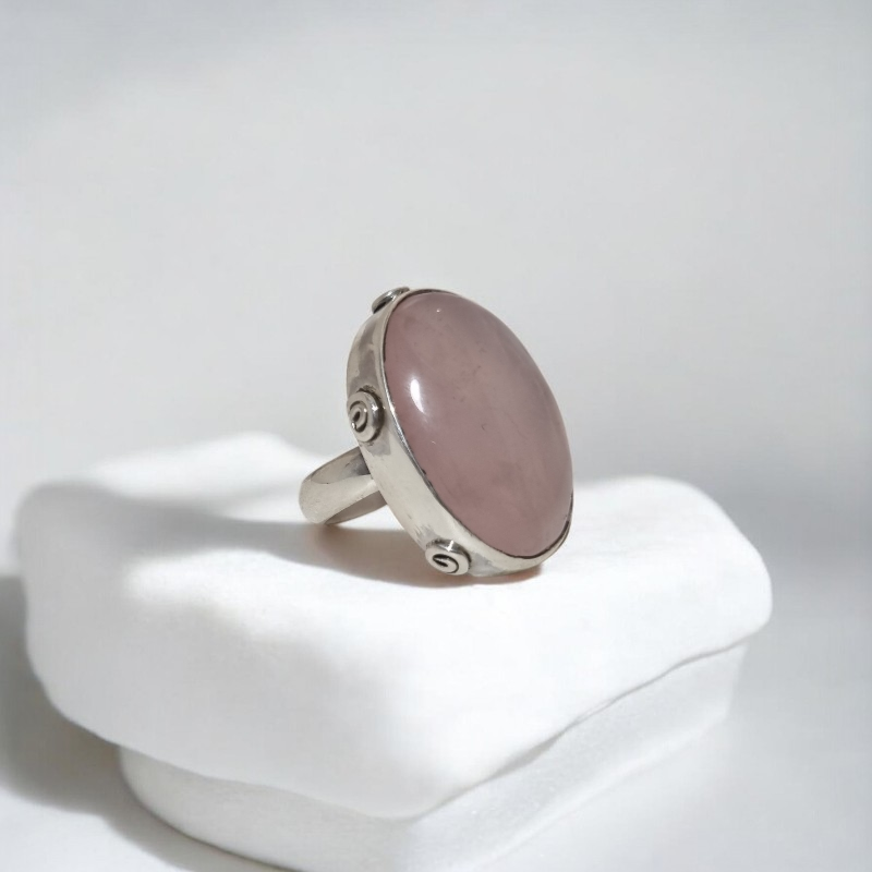 Anillo Cuarzo Rosa