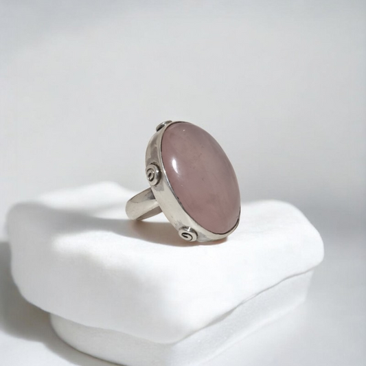Anillo Cuarzo Rosa