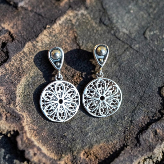 Aros calados Plata 950