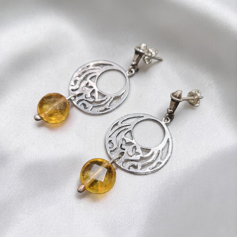 Aros Plata 950 y Citrinos