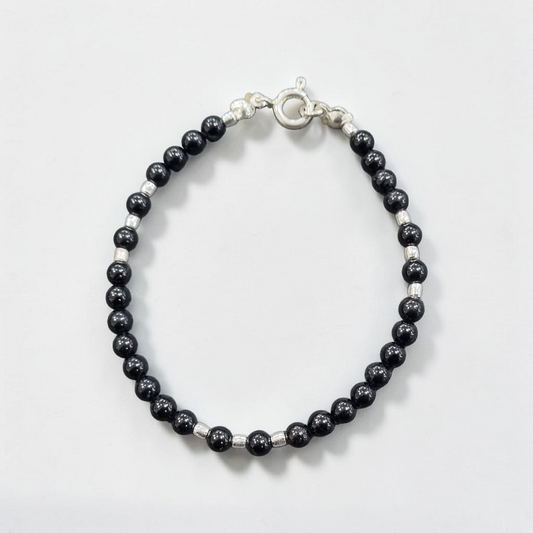 Pulsera de Turmalina Negra & Plata 950