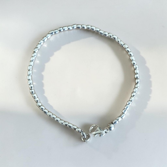 Pulsera Mostacillas Plata 950