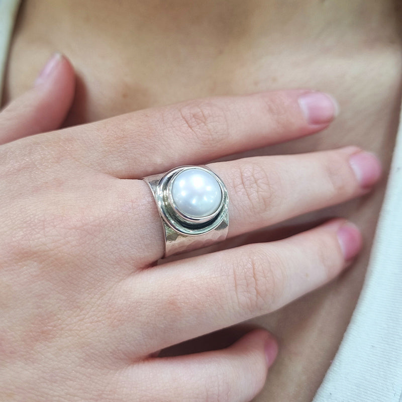 Anillo Tubo Marti Pearl