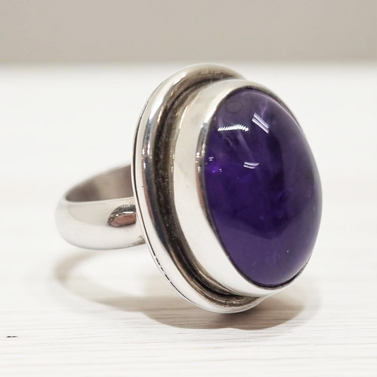 Anillo Amatista oval