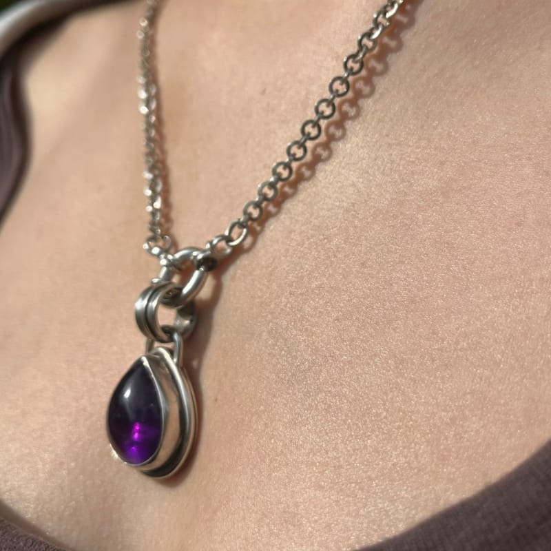 Colgante de Amatista y Plata 950