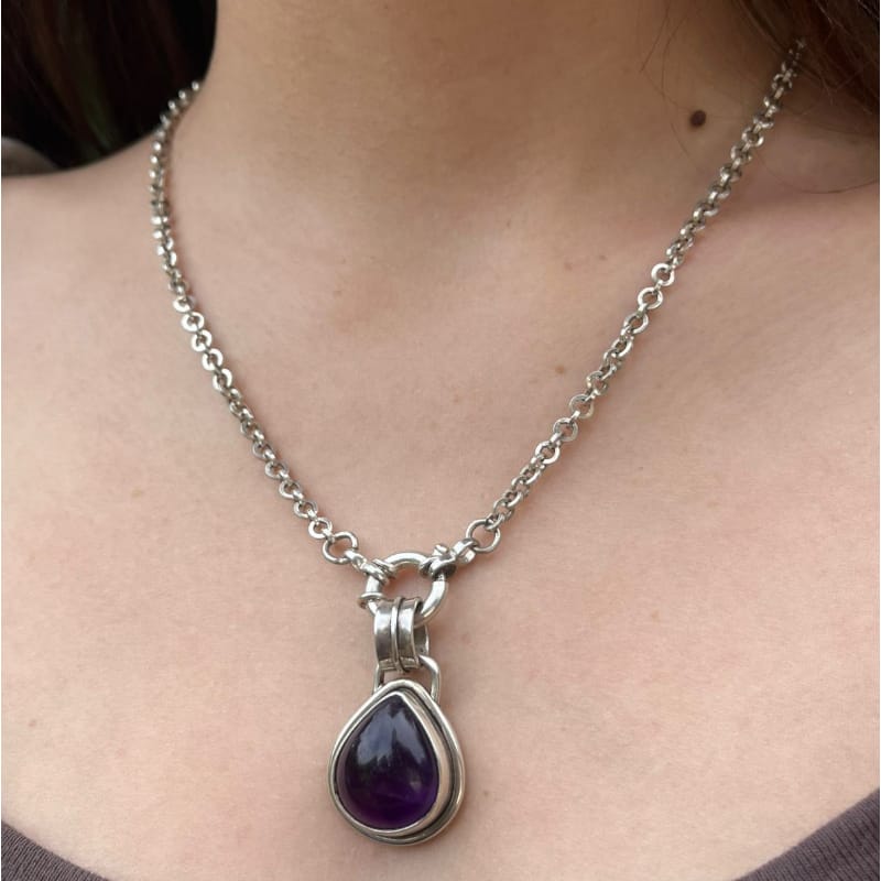 Colgante de Amatista y Plata 950
