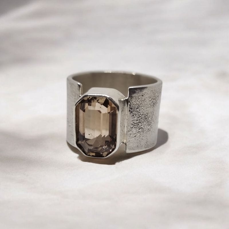 Anillo Topacio y Plata 950