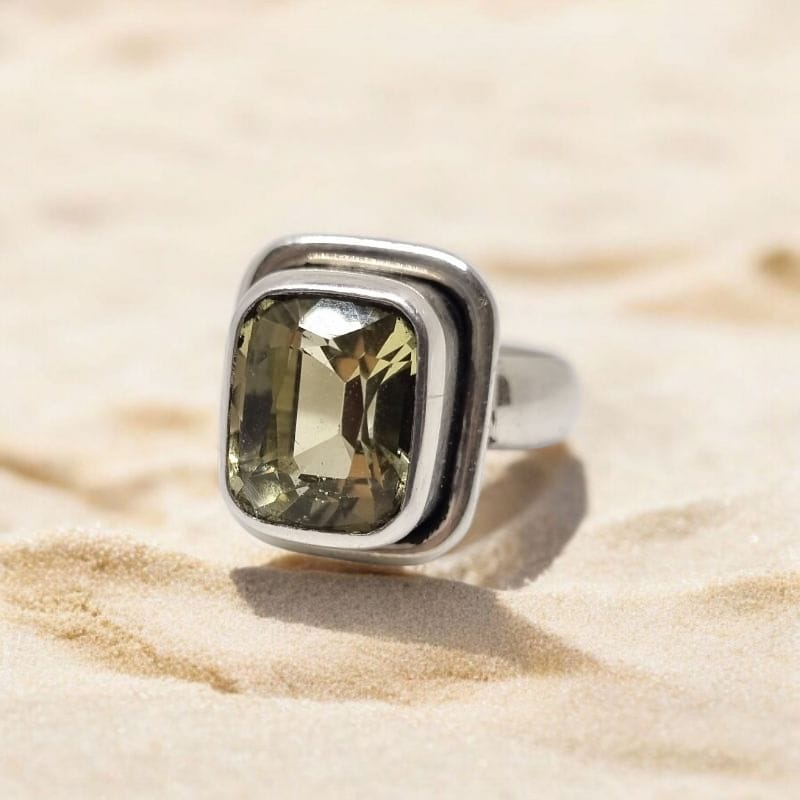 Anillo Cuarzo Limón