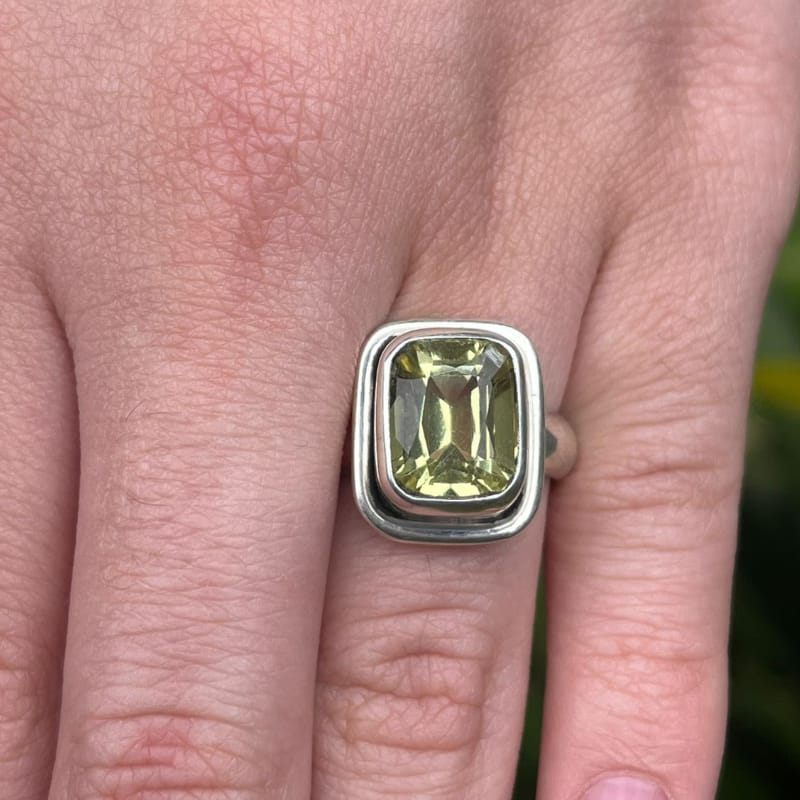 Anillo Cuarzo Limón