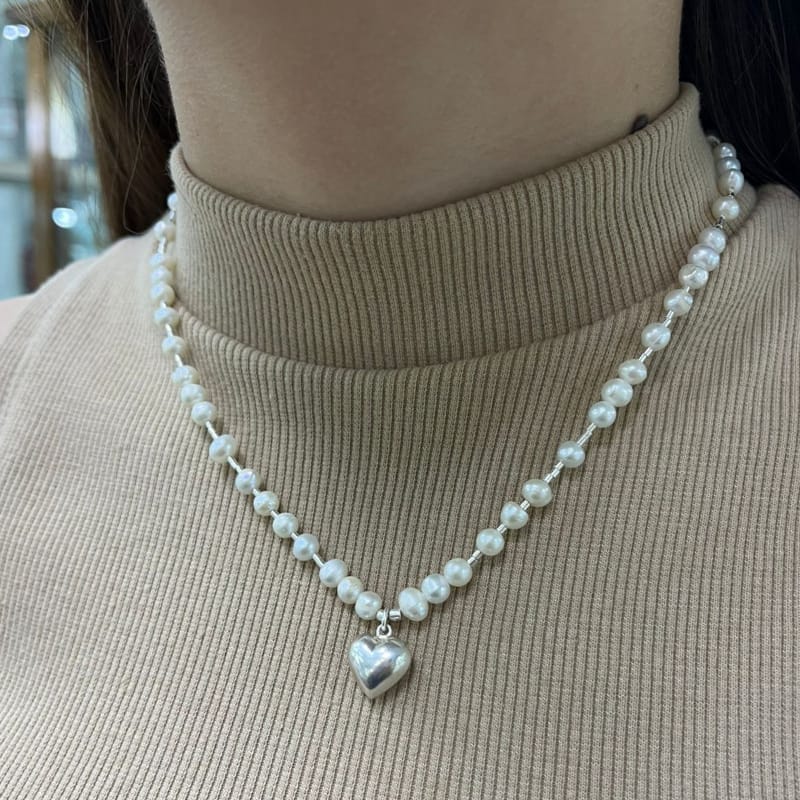 Collar de Perlas y Plata 950