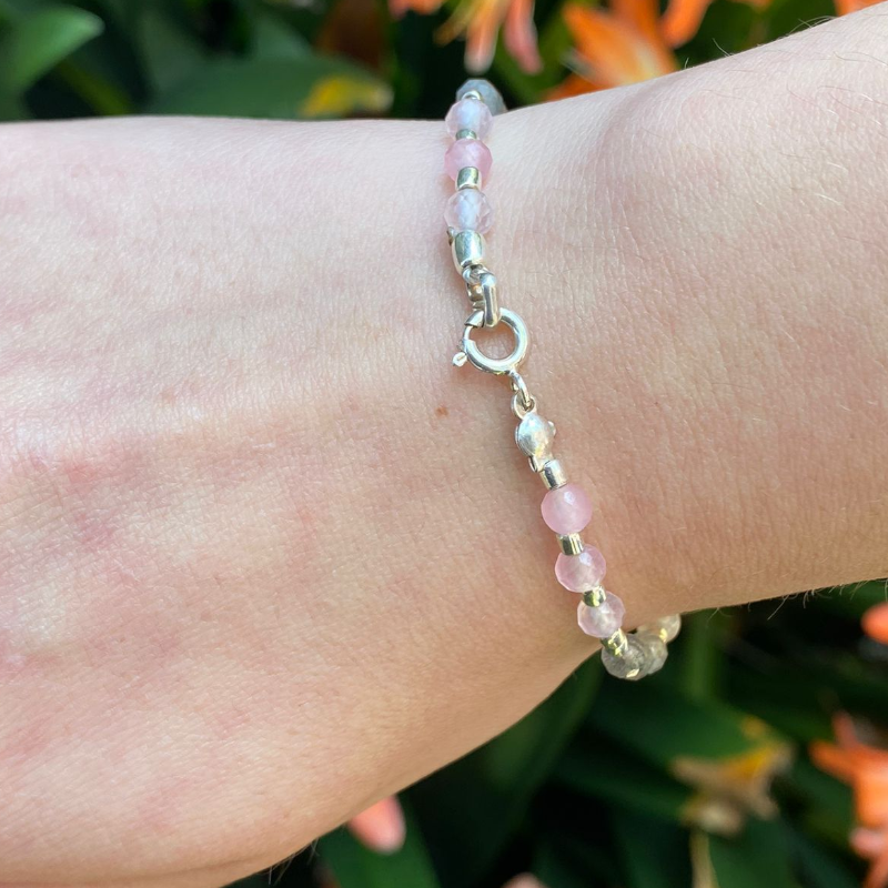 Pulsera Labradorita Cuarzo R