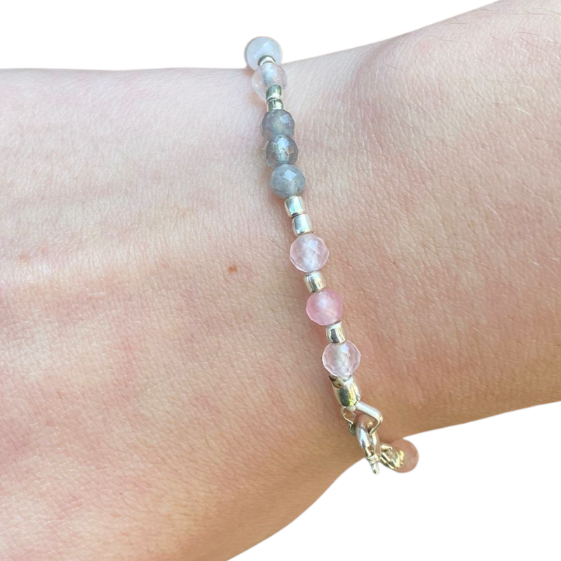 Pulsera Labradorita Cuarzo R