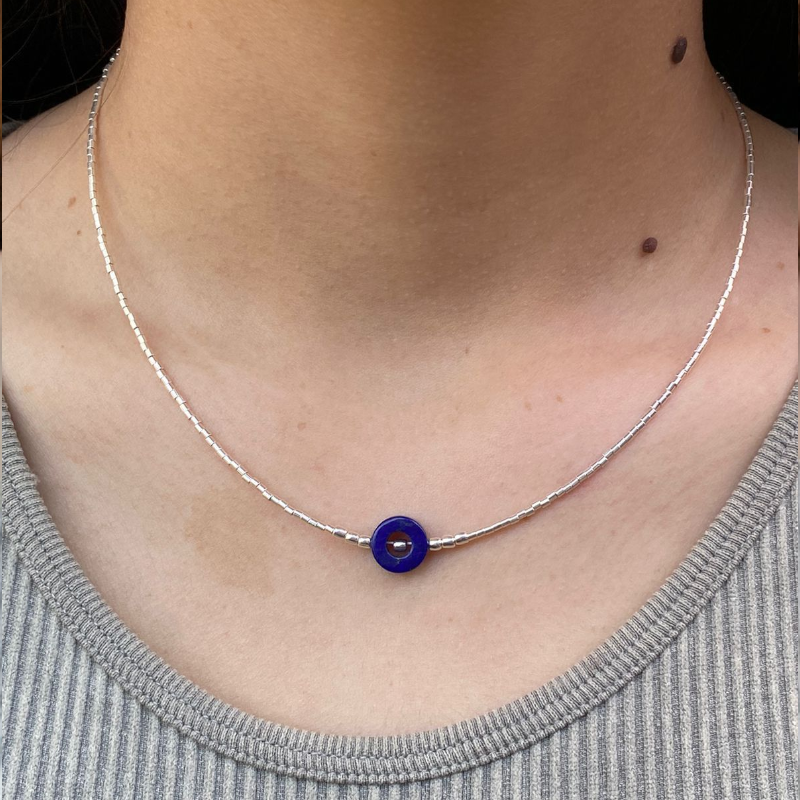 Lapizlazuli tipo Choker