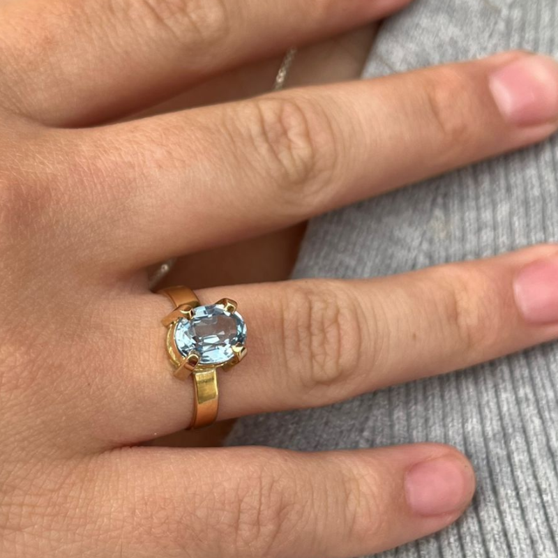 Aguamarina Oro 18k