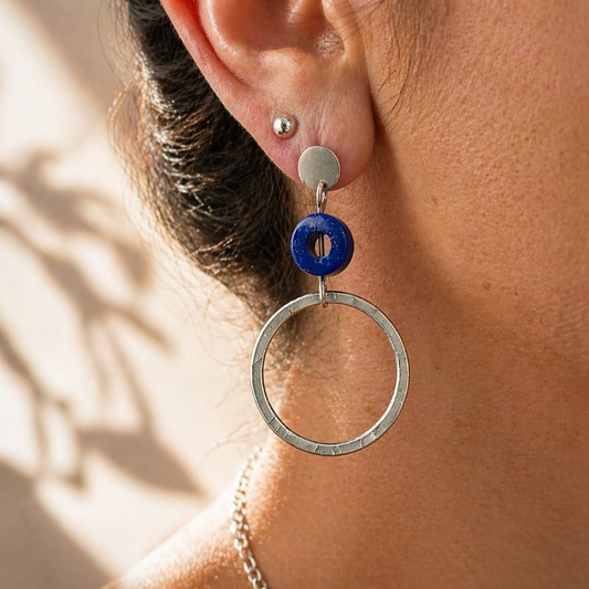 Aros con Lapislázuli