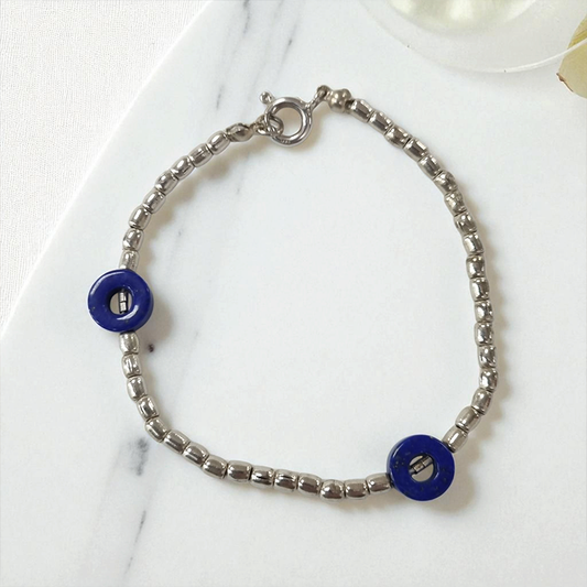 Pulsera Lapislazuli donuts