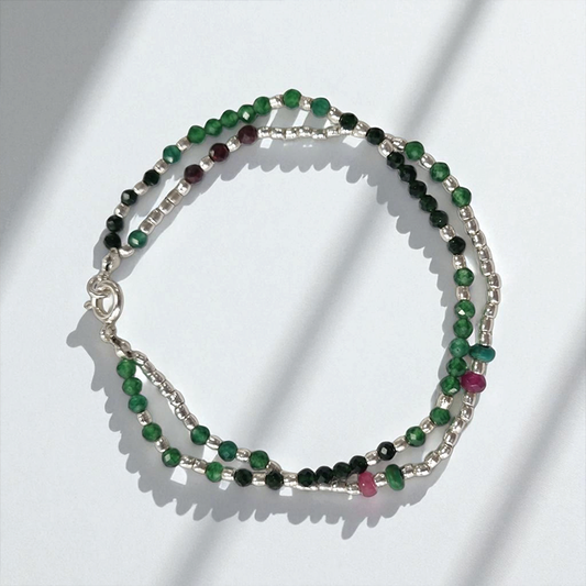 Pulsera doble Piedras