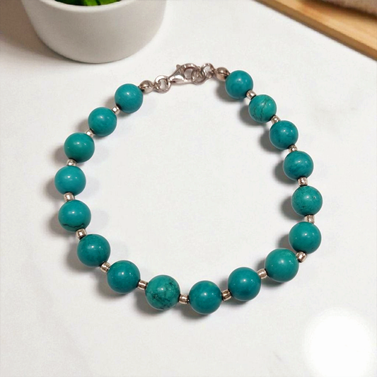 Pulsera de Turquesas 10mm